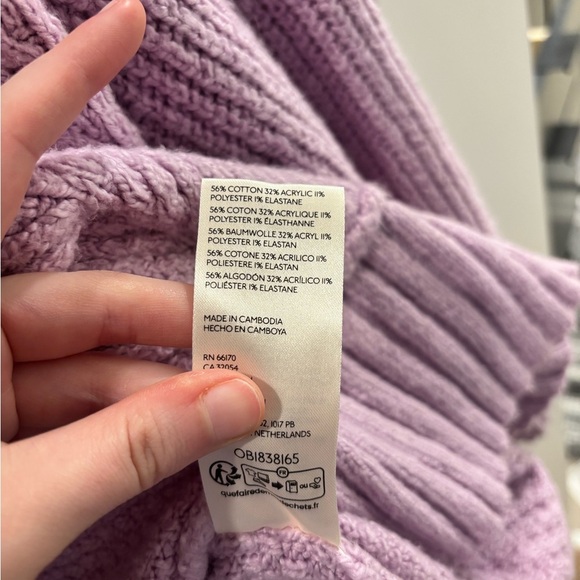 NWOT Anthropologie Maeve The Tillie V Neck Pullover Knit Sweater L - Picture 4 of 5